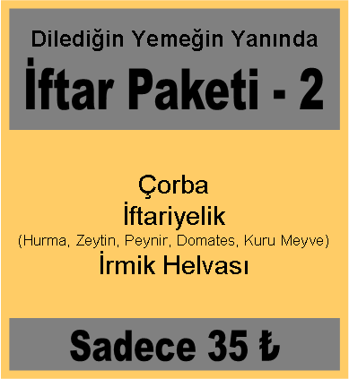 İFTAR PAKETİ - 2