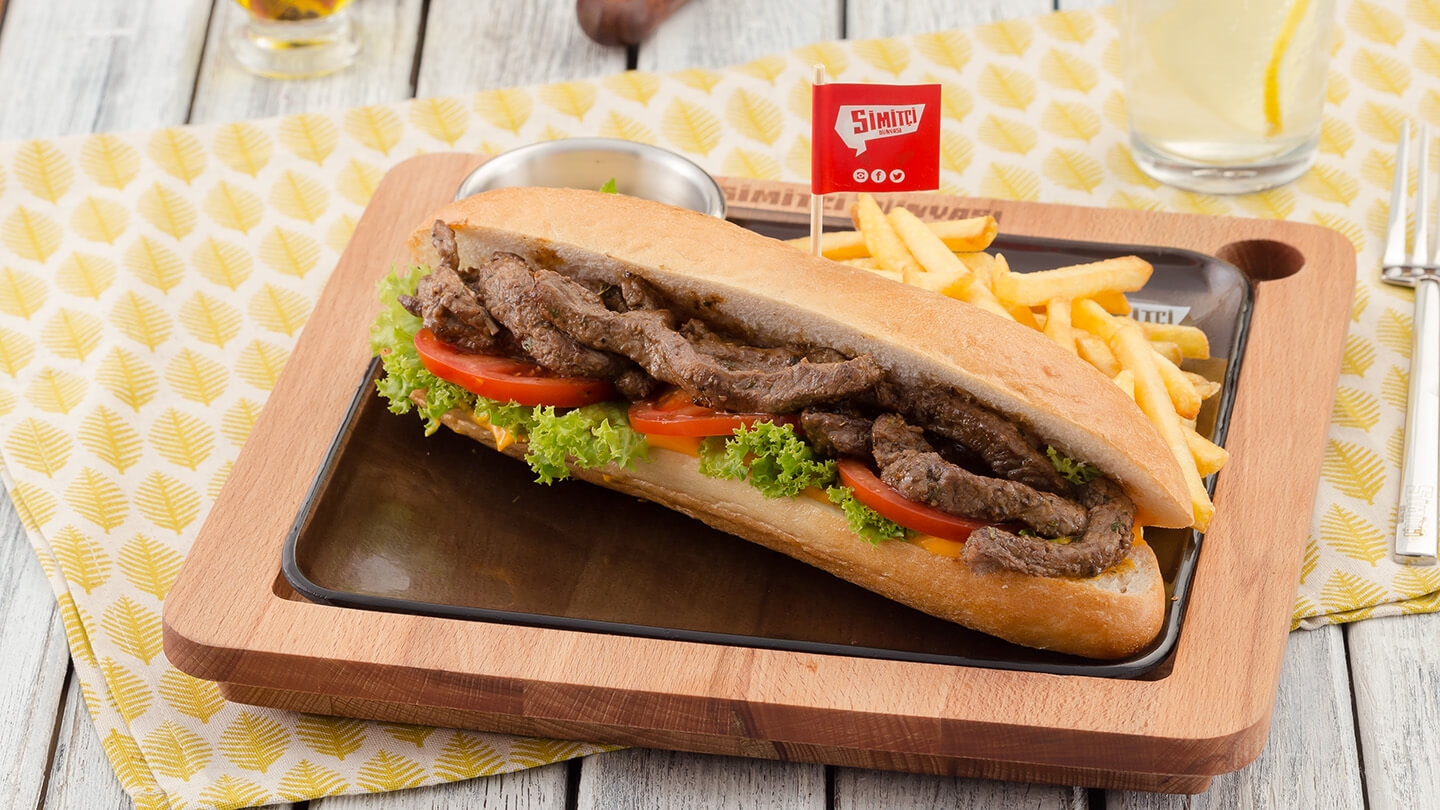 Peynirli Steak (Biftekli) Sandviç