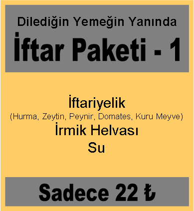 İFTAR PAKETİ - 1